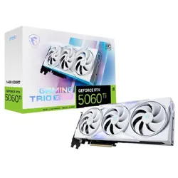 Carte Graphique Gamer MSI GeForce RTX 5060 Ti 16G Gaming Trio OC Blanc