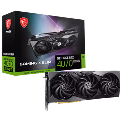 Carte graphique MSI NVIDIA GeForce RTX 4070 SUPER GAMING X SLIM - INTERFACE: PCI Express génération 4 - Performances extrêmes ...