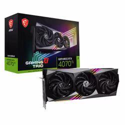 Carte Graphique MSI GeForce RTX 4070 Ti GAMING X TRIO - PCI Express Gen 4 - Mémoire: 12 Go GDDR6X - Mémoire bus: 192 bit - Fr ...
