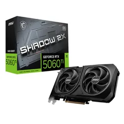 Carte Graphique Gaming MSI GeForce RTX 5060 Ti 16 Go GDDR7 Shadow 2X OC Plus Bulk