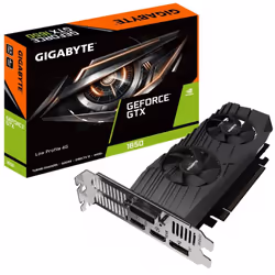 Carte graphique GTX 1650 D6 Low Profile 4G - 4 Go de mémoire GDDR6 dédiée - Résolution Max 7‎680x4320@60Hz - Fréquence 1590 M ...