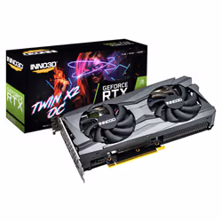 Carte graphique INNO3D GFORCE RTX 3060 TWIN X2 OC - 12 Go de mémoire GDDR6 dédiée - Interface PCI-E 4.0 x16 - Interface mémoi ...