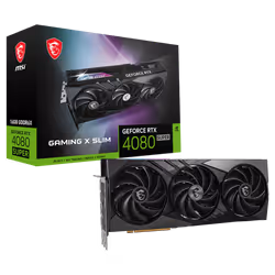 Carte graphique MSI Carte graphique GeForce RTX 4080 SUPER GAMING X SLIM - Interface: PCI Express Gen 4 - Horloges de base: P ...