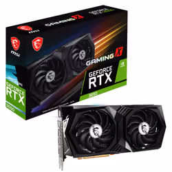 Carte Graphique MSI GeForce RTX 3050 GAMING X - Bus standard: PCI Express 4.0 x8 - Mémoire 8 Go GDDR6 - Mémoire bus 128 bit - ...