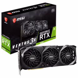 Carte Graphique MSI GeForce RTX 3090 Ventus 3X OC - Bus standard: PCI Express 4.0 x16 - Coeurs Cuda: 10496 unités - Mémoire: ...