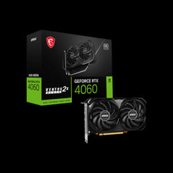 Carte Graphique MSI GeForce RTX 4060 VENTUS 2X Noir 8Go OC Édition Gaming