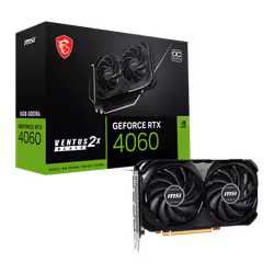 Carte graphique MSI NVIDIA GeForce RTX 4060 VENTUS 2X BLACK OC - Mémoire: 8 Go GDDR6 - Bus Mémoire: 128-bit - Extreme Perform ...