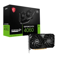 Carte Graphique MSI GeForce RTX 4060 VENTUS 2X Noir OC - 8 Go GDDR6