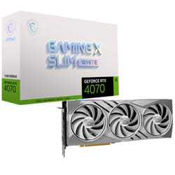 Carte Graphique MSI GeForce RTX 4070 GAMING X SLIM WHITE 12G