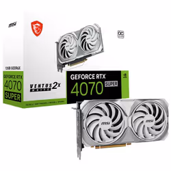 Carte Graphique MSI GeForce RTX 4070 SUPER 12G VENTUS 2X WHITE OC