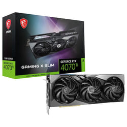 Carte graphique MSI GeForce RTX 4070 Ti Gaming X Slim 12Go GDDR6 Gris