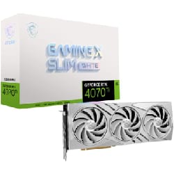Carte Graphique MSI GeForce RTX 4070 Ti GAMING X SLIM WHITE 12G