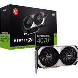 Carte graphique MSI GeForce RTX 4070 Ti - Chipset graphique : NVIDIA GeForce RTX 4070 Ti Ventus 2X - mémoire graphique : 12Go ...