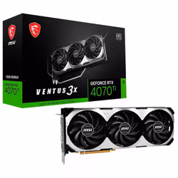 Carte graphique MSI GeForce RTX 4070 Ti Ventus - Chipset graphique : NVIDIA GeForce RTX 4070 Ti Ventus 3X - mémoire graphique ...