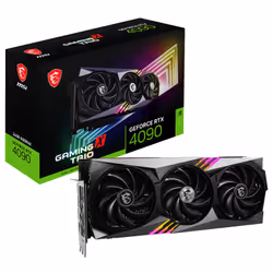 Carte Graphique MSI GeForce RTX 4090 GAMING X TRIO - PCI Express Gen 4 - Coeurs Cuda: 16384 unités - Mémoire: 24 Go GDDR6X -  ...