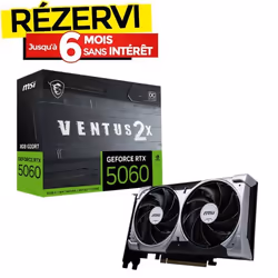 Carte Graphique MSI GeForce RTX 5060 8G VENTUS 2X OC