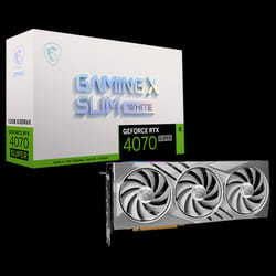 Carte graphique MSI NVIDIA GeForce RTX 4070 SUPER GAMING X SLIM WHITE / 12G GDDR6X