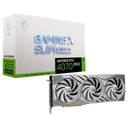 Carte graphique MSI NVIDIA GeForce RTX 4070 SUPER GAMING X SLIM WHITE / 12G GDDR6X