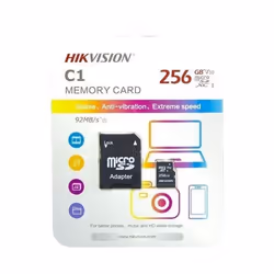 Carte Mémoire HIKVISION avec Adaptateur - Capacité de Stockage: 256 Go - Facteur de forme: micro SDXC - Vitesse SD: Class 10  ...