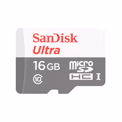 Carte mémoire SanDisk Ultra Android microSDHC - Capacité 16 Go - Classe 10 pour vidéo Full HD - Vitesse de lecture 80 Mo/s -  ...
