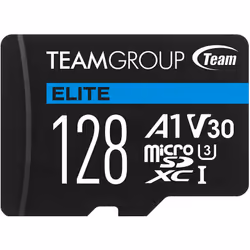 Carte mémoire TeamGroup Elite Micro SDXC UHS-I A1 V30 / 128 Go