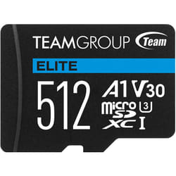 Carte mémoire TeamGroup Elite Micro SDXC UHS-I A1 V30 / 512 Go