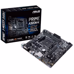 Carte Mère ASUS PRIME A320M-K - Support du processeur: Socle AM4 AM4  AMD Ryzen ™ 2ème génération - Chipset: AMD A320 - Forma ...