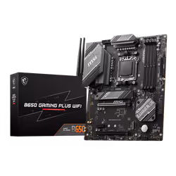 Carte mère MSI B650 GAMING PLUS WIFI - Facture de forme: ATX - JEU DE PUCES: AMD B650 - Prend en charge les processeurs de bu ...
