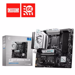 Carte Mère MSI B760M Gaming PLUS WIFI - Format de Carte Mère: Micro ATX - Socket: LGA 1700 - Processeurs pris en Charge: Inte ...