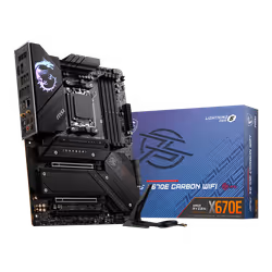 Carte mère MSI MPG X670E CARBON WIFI - Facture de forme: ATX - Jeu de puces: AMD X670 - Prend en charge les processeurs de bu ...
