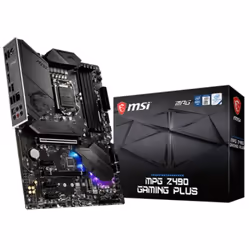 Carte Mère MSI MPG Z490 Gaming plus Socket AM4 - Mémoire: 128Go - SOCKET LGA 1200 - CHIPSET Intel® Z490  - Vidéo intégrée - S ...