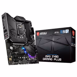 Carte Mère MSI MPG Z490 Gaming Plus - Socket Intel LGA 1200 - Capacité mémoire: 128 Go - Format: ATX - Support de la DDR4 OC  ...