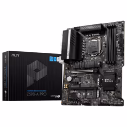 Carte mère MSI Z590-A PRO Format ATX - Socket LGA 1200 - Capacité mémoire: 128 Go - Support des processeurs Intel Core de 10è ...