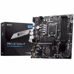 Carte Mère MSI PRO B760M-P - Format de Carte Mère: Micro ATX - Socket: LGA 1700 - Processeurs pris en Charge: Intel® Core™ 14 ...