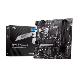 Carte mère MSI PRO B760M-P DDR5 - Jeu de Puces: INTEL B760 - Formats: mATX - CPU: Prise en charge des processeurs Intel Core  ...