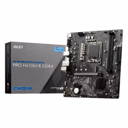 Carte mère MSI PRO H610M-B DDR4 - Format Micro ATX - Support des processeurs Intel Core de 12ème génération sur socket LGA 17 ...