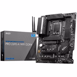Carte mère MSI PRO Z690-A DDR4, Wifi - Support des processeurs Intel Core de 12ème génération sur socket LGA 1700 - Support d ...