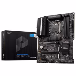 Carte mère MSI Z590 PRO WIFI - Format ATX - Support des processeurs Intel Core de 10ème génération et 11ème génération sur so ...