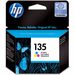 Cartouche HP 135 Couleur Originale - Compatible avec HP DeskJet 6943 / 6983 / D4163 / Photosmart D5063 / Photosmart Pro B8353 ...