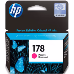Cartouche d'encre authentique HP 178 - Impression jet d'encre thermique HP - Couleur Magenta - Nombre total de pages (couleur ...