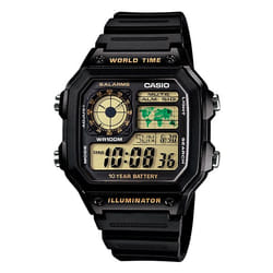 Casio AE-1200WH-1BVDF montre Montre bracelet Électronique Noir