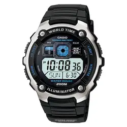 Casio AE-2000W-1AVDF montre Montre bracelet Électronique Noir, Bleu, Acier inoxydable