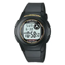 Casio F-200W-9ADF montre Montre bracelet Électronique Noir
