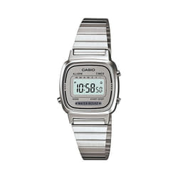Casio LA670WA-7DF montre Montre bracelet Électronique Gris, Acier inoxydable