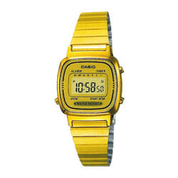 Casio LA670WGA-9DF montre Montre bracelet Électronique Or, Jaune