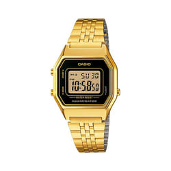 Casio LA680WGA-1DF montre Montre bracelet Électronique Noir, Or