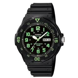 Casio MRW-200H-3BVDF montre Montre bracelet Quartz Noir, Vert