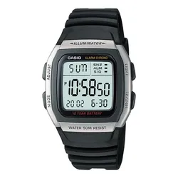 Casio W-96H-1AVDF montre Montre bracelet Électronique Noir, Blanc