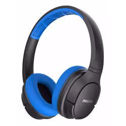 Casque Sans Fil Bluetooth PHILIPS TAKH402BL/00 - HP 40 mm en néodyme conception arrière fermée - Coussinets aérés. Se détache ...