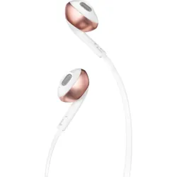 Casque JBL T205 Rose avec Écouteurs et Micro pour Appels & Musique